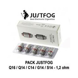 Pack de 5 résistances 1.2 ou 1.6 ohm - Justfog