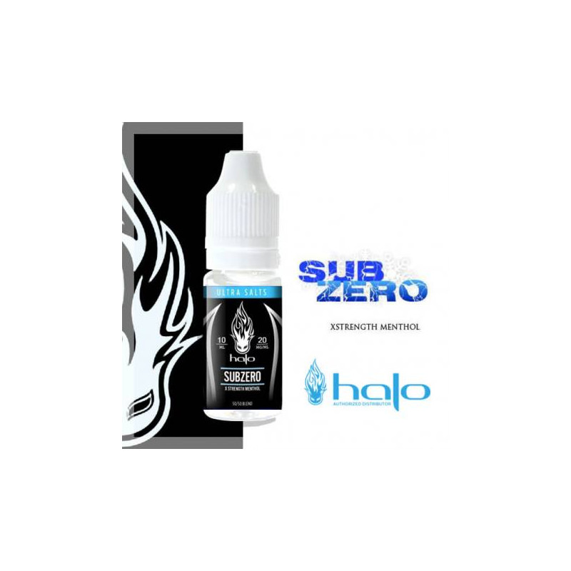 E liquide Subzero Ultra Salts Sels de nicotine 20 mg/10 ml - Halo