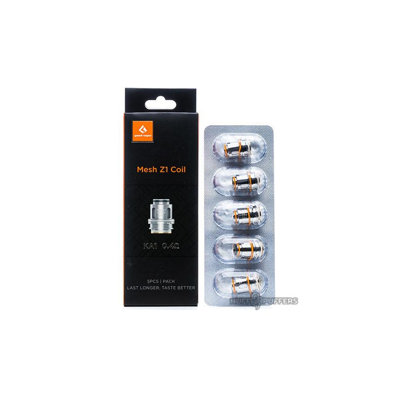 Pack de 5 résistances Mesh Z1 Coil KA1 0.4 Ohm - Geekvape