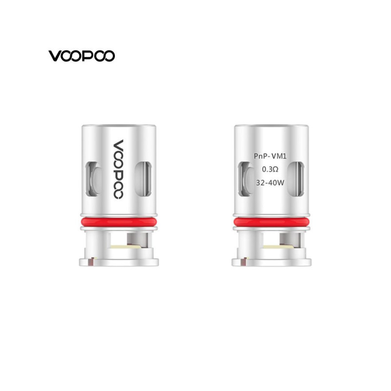 Pack de résistances Mesh PnP  VM1 0.3 Ohm pour Pod Drag X - Voopoo