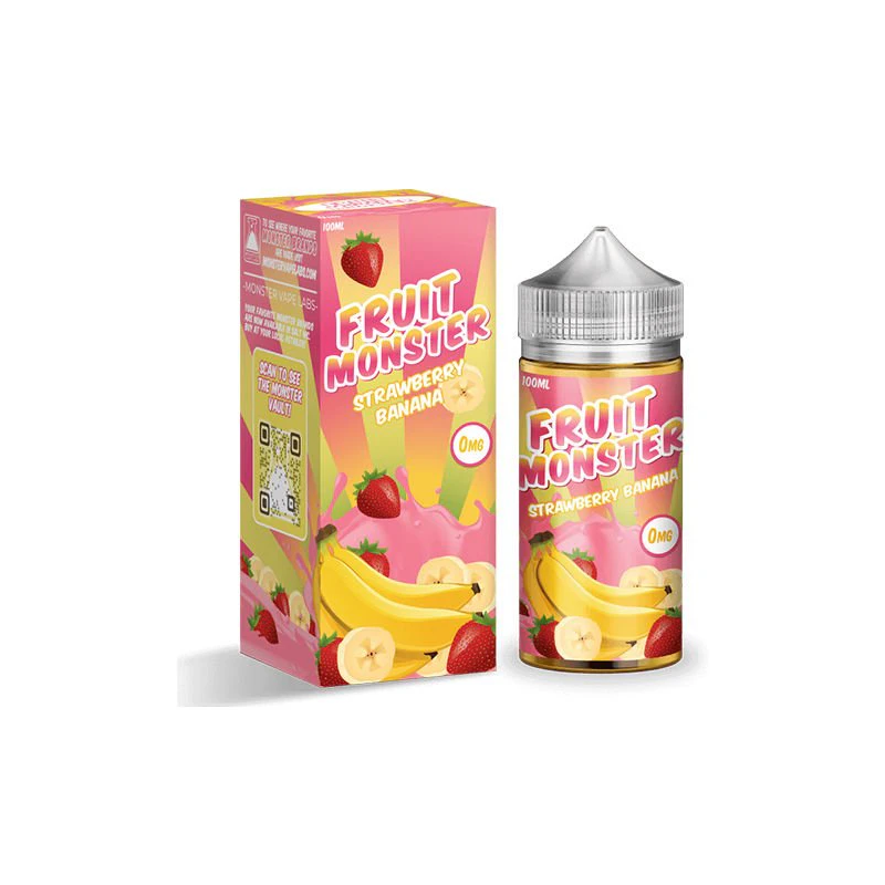  Strawberry Banana 0mg 100ml - Fruit Monster by Monster Vape Labs
