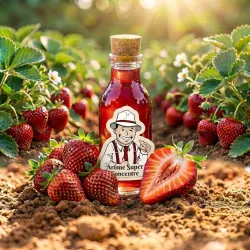 THJ Arôme Fraise Super Concentré : flacon The Hype Juices avec la mascotte