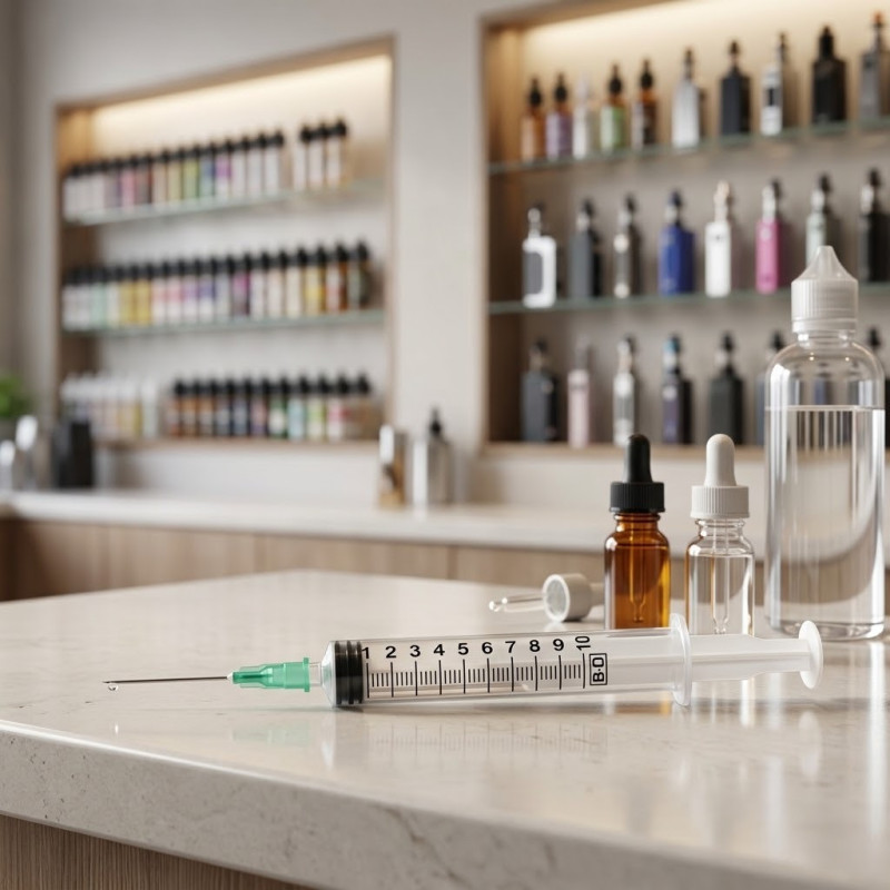 Seringue 10 ml avec aiguille pour préparer son e-liquide DIY