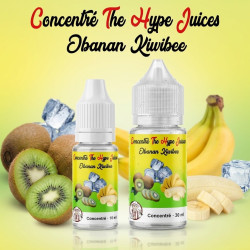 Concentré Obanan Kiwibee The Hype Juices en flacons 10 ml et 30 ml