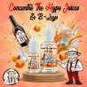 Concentré Ze B-Leys The Hype Juices en flacons 10 ml et 30 ml avec la mascotte THJ