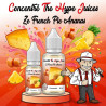 Concentré Ze French Pie Ananas The Hype Juices en flacons 10 ml et 30 ml avec la mascotte THJ