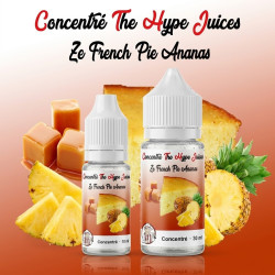 Concentré Ze French Pie Ananas The Hype Juices en flacons 10 ml et 30 ml