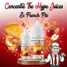 Concentré Ze French Pie Pomme The Hype Juices en flacons 10 ml et 30 ml avec la mascotte THJ