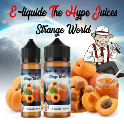 E-liquide Strange World The Hype Juices en bouteilles 60 ml, 120 ml avec la mascotte THJ