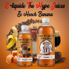 E-liquide Ze Hooch Banana The Hype Juices en bouteilles 500 ml, 1 L avec la mascotte THJ