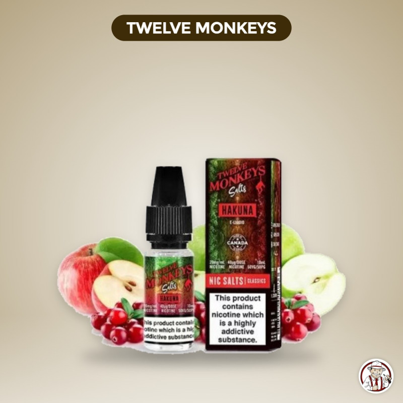 E liquide sel de Nicotine Hakuna 10ML - 12 Monkeys Salts – Twelve Monkeys