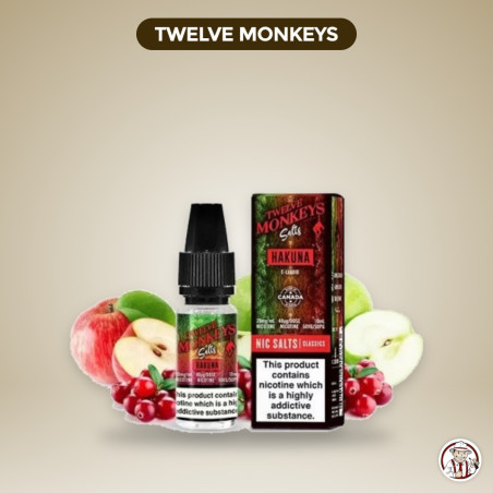 E liquide sel de Nicotine Hakuna 10ML - 12 Monkeys Salts – Twelve Monkeys