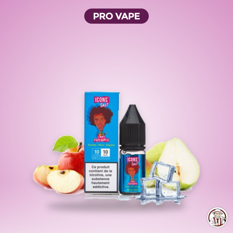 E liquide sel de Nicotine Icons - Jimmy Vapendrix 10ML - Pro Vape – Pro Vape