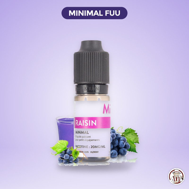 E-liquide sel de Nicotine Raisin 10ml - MiNiMAL FUU – MiNiMal FUU