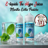 E-liquide Menthe Extra Fraîche The Hype Juices en bouteilles 60 ml, 120 ml avec la mascotte THJ