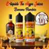 E-liquide Banane Flambée The Hype Juices en bouteilles 60 ml, 120 ml avec la mascotte THJ
