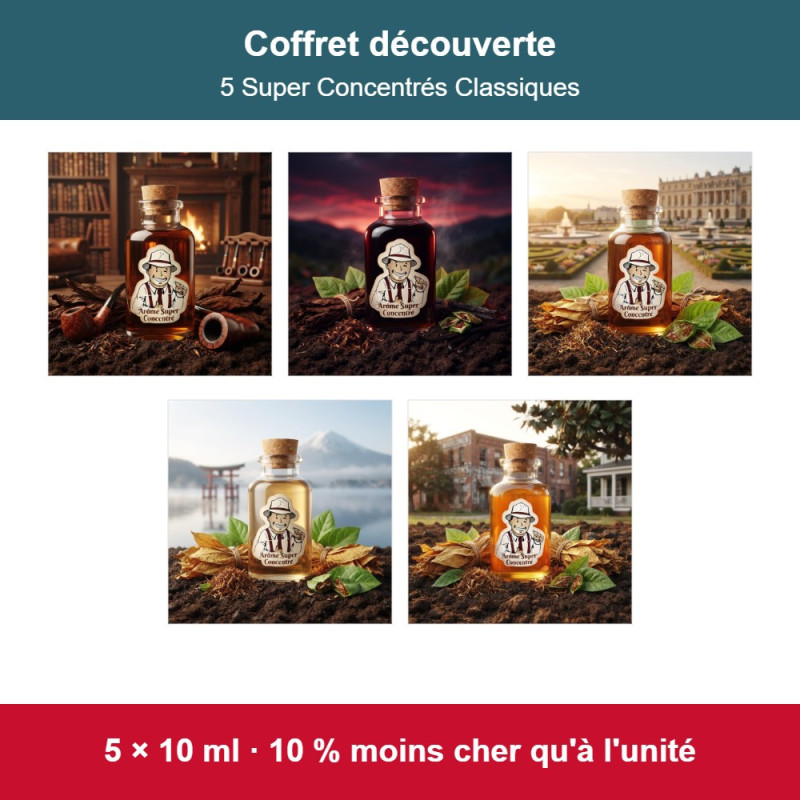 Coffret découverte 5 Super Concentrés Classiques | The Hype Juices