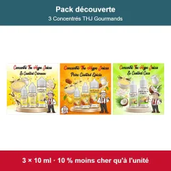 Pack découverte 3 Concentrés THJ Gourmands (3 × 10 ml)