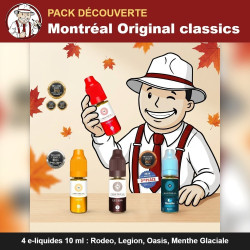 Pack découverte Montréal Original - 4 e-liquides classics 10 ml