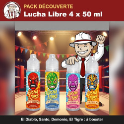 Pack découverte Lucha Libre - 4 e-liquides frais 50 ml