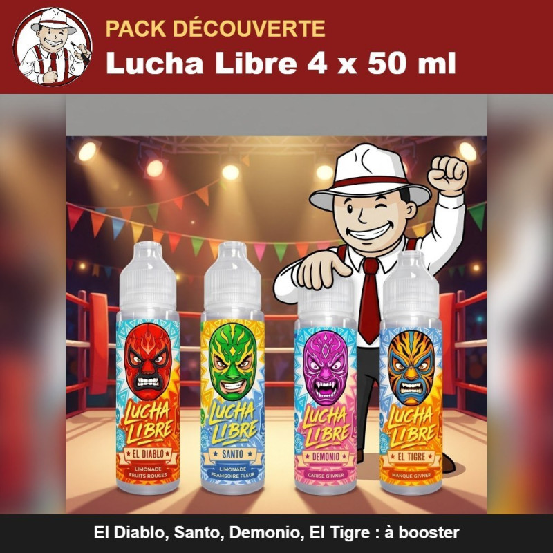 Pack découverte Lucha Libre avec la mascotte The Hype Juices