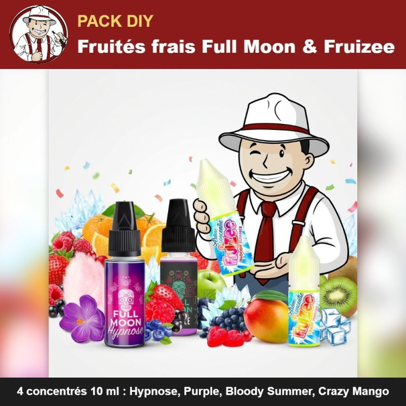 Pack DIY fruités frais avec la mascotte The Hype Juices
