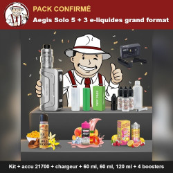 Pack Confirmé Aegis Solo 5 avec la mascotte The Hype Juices