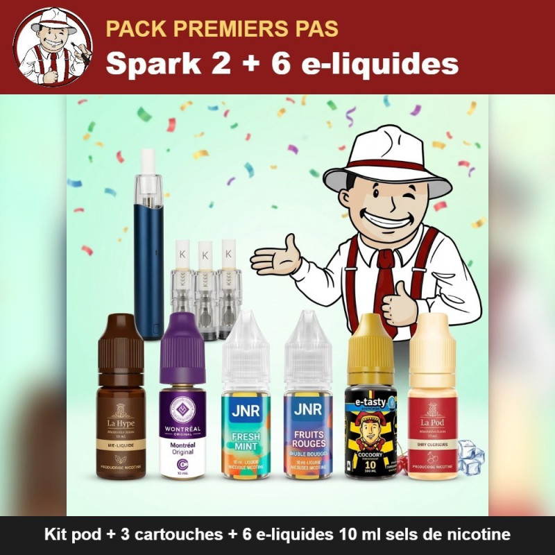 Pack Premiers pas Spark 2 avec la mascotte The Hype Juices