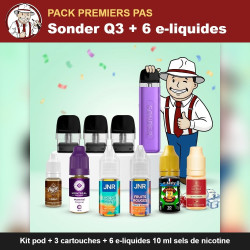Pack Premiers pas Sonder Q3 avec la mascotte The Hype Juices