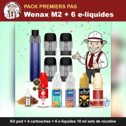 Pack Premiers pas Wenax M2 avec la mascotte The Hype Juices