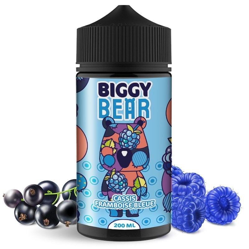 E liquide Cassis Framboise Bleue 200 ml - Biggy Bear