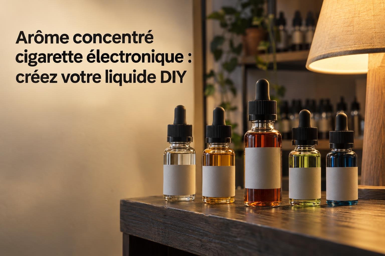 Arôme concentré cigarette électronique : créez votre liquide DIY