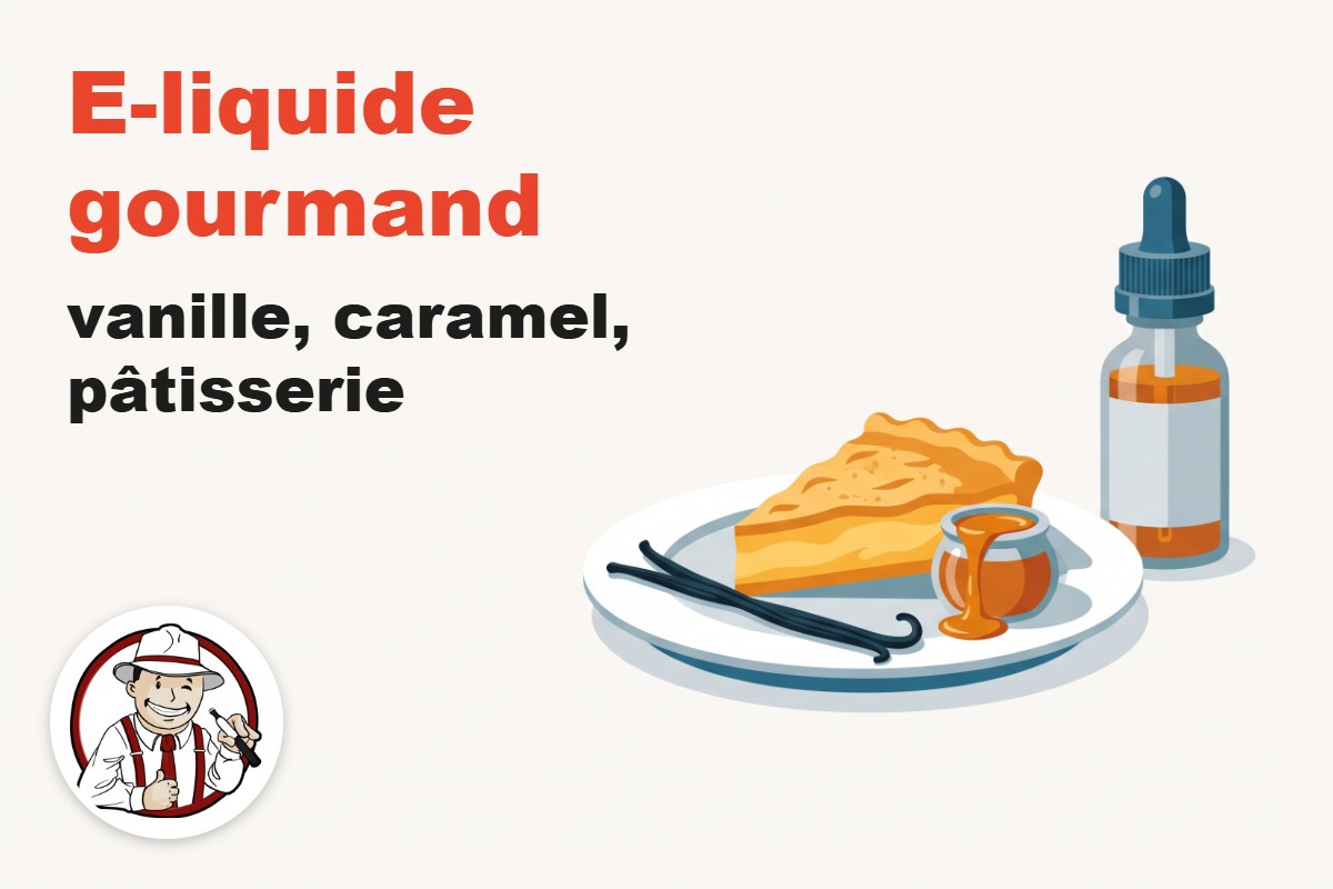 E-liquide gourmand : vanille, caramel, pâtisserie